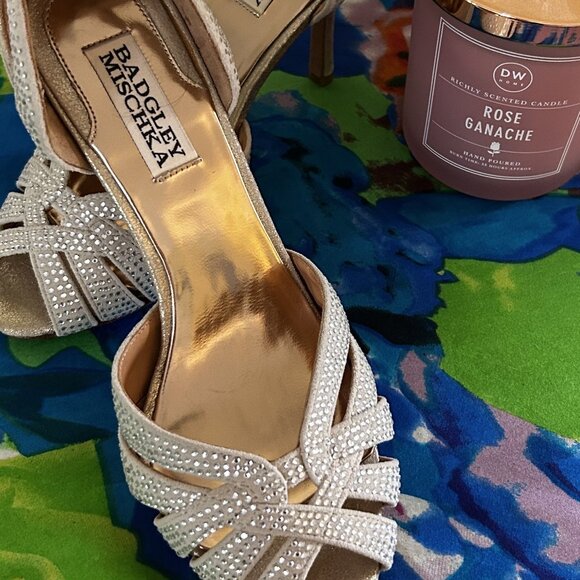 Badgley Mischka Evening Wear Heels - Picture 4 of 7